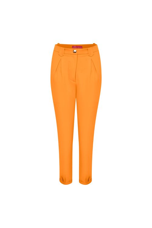 Calça Cenoura Detalhes Vivo London - Laranja