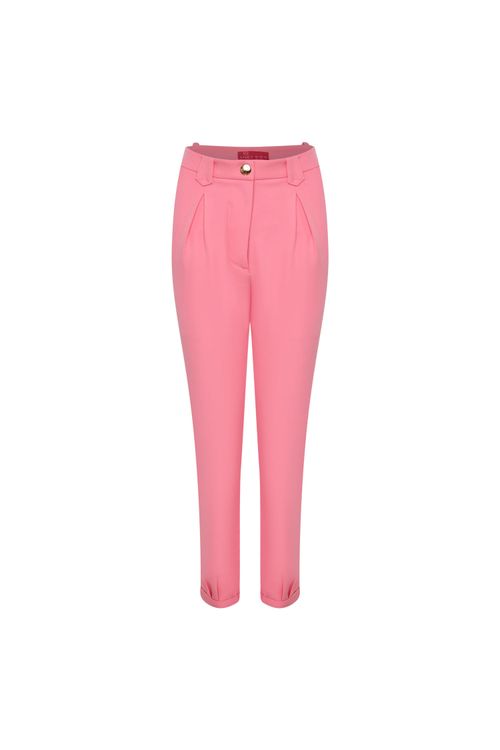 Calça Cenoura Detalhes Vivo London - Rosa