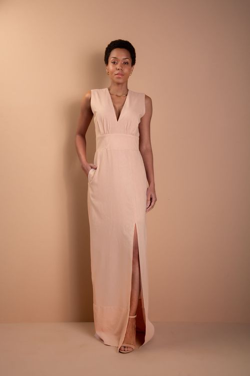 Vestido Longo Ammye - Rosa