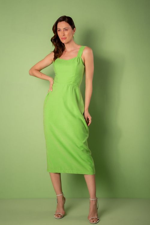 Vestido Midi Sabrina - Verde