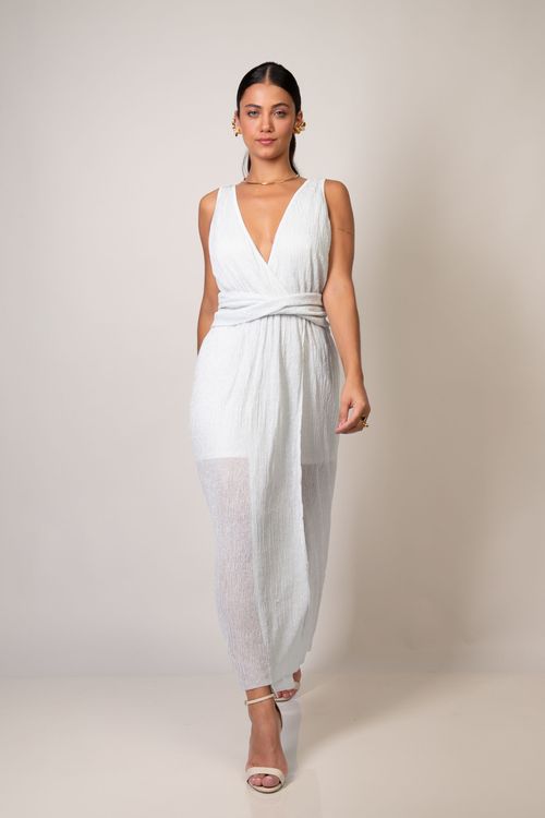 Vestido Midi Malorca - Off White